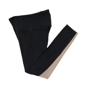 Athleta Elation Asym Tights Cropped Leggings, Black, women’s